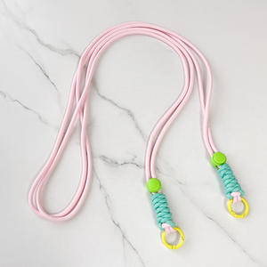 Elegante Porta Cellulare Blu Regolabile a Tracolla con Cordino Rotondo e Due Clip, Pronto per la Spedizione - Product Image 3