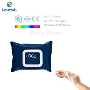 Tisu Basah Tebal Perjalanan Khusus Label Pribadi Tisu Basah Tubuh Khusus untuk Membersihkan - Product Image 1