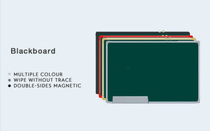 Usine en gros personnalisé 30X40 60X90 90X180cm tableau noir d'école magnétique vert MDF tableau noir pour l'écriture et le dessin - Product Image 3