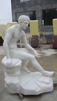 Vente en Gros de Statues en Marbre du David Grec, Sculptures sur Mesure Sculptées à la Main pour Décoration de Jardin, Collection d'Art