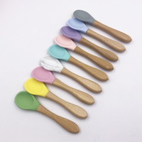 Ensemble d'alimentation pour bébé en silicone multifonctionnel de qualité alimentaire pour enfants, kit cuillère-fourchette pour tout-petits, écologique