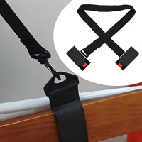 WenHao Sangles de transport de bâtons de ski en nylon avec logo personnalisé Sangle d'épaule réglable Support rembourré double face pour côté adhésif