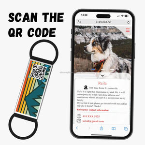 Logotipo personalizado Anti-Lost QR Code <span class=keywords><strong>Pet</strong></span> Dog ID Tag Tag Silicone moda com gravura personalizada <span class=keywords><strong>GPS</strong></span> e animal padrão