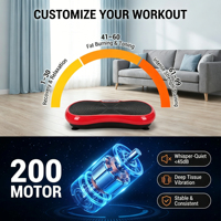 Plateforme vibrante professionnelle pour usage commercial et domestique, idéale pour la réduction de poids et la relaxation musculaire.