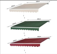 Ty pare-soleil extérieur auvent latéral rétractable automatique/auvent roulant en aluminium auvent de porte Auvent