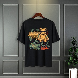 เสื้อยืดคอกลมผู้ชายสไตล์วินเทจเสื้อ100% ผ้าโพลีเอสเตอร์พิมพ์ลายดิจิตอลเสื้อ180ทรงหลวม - Product Image 6