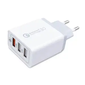 Hot Verkoop 3 Usb-Poort 30W Hoge Snelheid + Opladen Uk Eu Us Muur Oplader Voor Telefoon