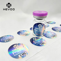Étiquettes holographiques de luxe pour flacons de peptides de 3 ml, 5 ml, 7 ml, autocollants pharmaceutiques résistants au froid avec service de conception gratuit