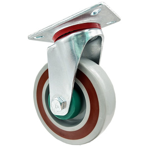 VIMA 5 Inch TPR And PP Sandwich Swivel <strong>Caster</strong> Wheel Without Brake Customize Direction Castor Industrial <strong>Caster</strong> For Trolley - Product Image 1