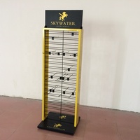 Présentoir métallique double face sur pied pour magasin de détail personnalisé présentoir pour chronomètre de produit suspendu
