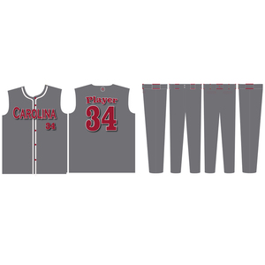Maillot de baseball personnalisé sans manches à boutons intégraux pour équipe - Product Image 3
