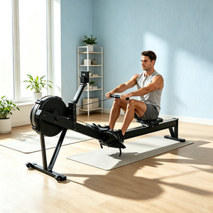 Rameur à air commercial avec résistance réglable et écran LCD pour <span class=keywords><strong>CrossFit</strong></span>, WOD, HIIT, Hyrox, entraînement cardio complet du corps, salle de sport - Product Image 1