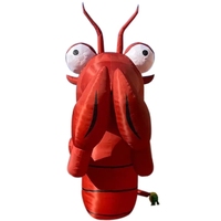 Homard gonflable géant et coloré BOYI, animal marin