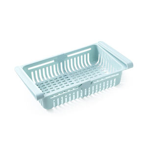 Fridge Drawer Organizer Retractable Drawer Refrigerator Storage Box Unique Design Pull Out Bins Fridge Shelf Holder Storage Box