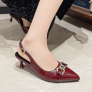 Nouvelles <span class=keywords><strong>sandales</strong></span> à talons hauts pointus pour femmes, <span class=keywords><strong>grande</strong></span> taille, tendance, pour le commerce transfrontalier Europe et Amérique - Product Image 3