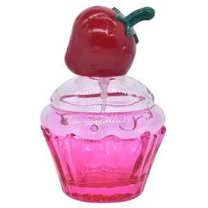 Customized cute perfume bottle spray bottles fine mist strawberry cake shape glass cosmetic bottle