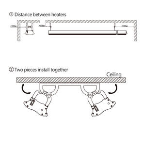 Protection contre la surchauffe en gros étanche mural plafond électrique nano infrarouge maison garage panneau de chauffage infrarouge <span class=keywords><strong>1000w</strong></span> - Product Image 2