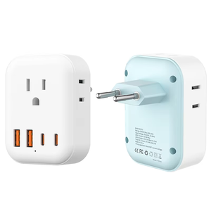 Nhỏ gọn đa cổng chúng tôi <span class=keywords><strong>Power</strong></span> Adapter với AC Outlet USB-C & USB-A 2 cổng Home/Travel nhanh chóng sạc giải pháp đánh giá 10A - Product Image 1