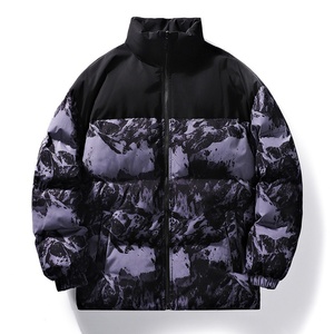 Veste coupe-vent épaisse pour homme, personnalisée, de haute qualité, décontractée, pour l'hiver, avec empiècements - Product Image 5