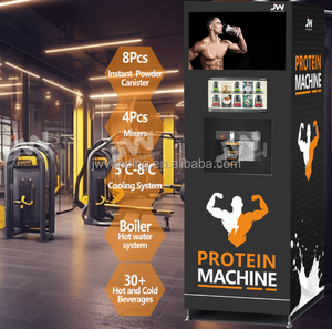 Máquina Expendedora Inteligente Totalmente Automática de Bebidas Calientes y Frías de Gran Capacidad con Múltiples Sabores para Batidos de Proteínas y Café para Gimnasios - Product Image 2