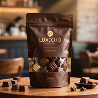 Sachet Doypack Personnalisé pour Chips, Chocolats, Bonbons et Snacks, Sachet Plastique Refermable avec Fenêtre Transparente