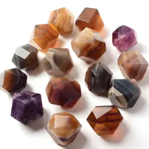 Wholesale High Quality Crystal Healing Stone Fluorite Octahedron For Decoration