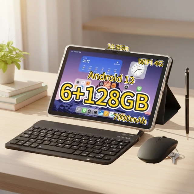 New Design 10.95 Inch Android 13 Tablet Octa Core 2.0GHz 6GB 128GB 4G LTE 1920x1200 IPS Capacitive Touch Business