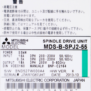 MDS-B-SPJ2-55 Used AC Motor Drive <b>12</b> Months Warranty Can Repair Mazak SE MDS-B-SPJ2-55 MDS-B-SPJ2-55 MOTOR DRIVE - Product Image 6