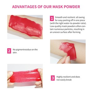 Máscara facial de gelatina suave en polvo de Rosa antienvejecimiento de Corea del Sur, máscara de gelatina de cristal de colágeno para salón de belleza - Product Image 5