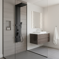 Fournisseur chinois de panneaux muraux de douche pour salle de bain, design industriel respectueux de l'environnement, installation rapide, nouveaux modèles
