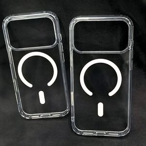 Custodia Magnetica Trasparente Rinforzata per <span class=keywords><strong>iPhone</strong></span> 18 Pro Max, Cover Protettiva in Acrilico da 2.0mm Anti-Ingiallimento per <span class=keywords><strong>iPhone</strong></span> 17 - Product Image 1