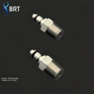 Raccords de tuyauterie en acier inoxydable BRT, vanne d'arrêt, raccords rapides automatiques pour systèmes de gaz combustible - Product Image 1