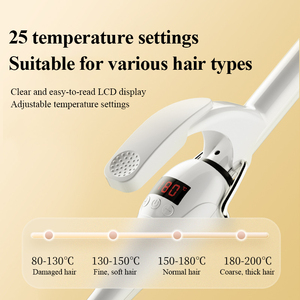 Mini Curling Wand 9-16mm <strong>Tight</strong> <strong>Wool</strong> Curl Ceramic Hair Iron Temperature Adjustable Portable Styling Tool for Home Daily Use - Product Image 4