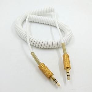 Câble audio <span class=keywords><strong>AUX</strong></span> enroulé de remplacement de 3.5mm avec connecteur stéréo pour haut-parleur <span class=keywords><strong>Marshall</strong></span> Woburn - Product Image 4