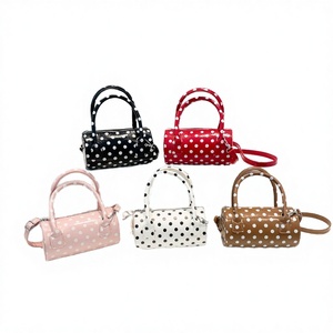 Bolsos de PU para Mujer, Diseño Moderno, Ligeros, Portátiles, con Estampado de Lunares, Bolsos Casuales, Lindos, con Cierre de Cremallera, Venta al Por Mayor - Product Image 2