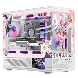 Boîtier PC Hurricane Beast Anime, thème Puella <span class=keywords><strong>Magi</strong></span> Madoka Magica, motif personnalisé élégant, boîtier <span class=keywords><strong>de</strong></span> jeu |   Compatible avec M-ATX/ITX |   Liquide 360 mm - Product Image 4