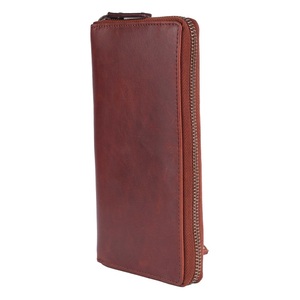 Trusted Manufacturer's Latest Vintage Design Women's Genuine Leather Long <b>Wallet</b> High Quality RFID Blocking <b>Zipper</b> Hasp Closure - Product Image 1