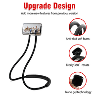 Soporte Retráctil para Teléfono, Soporte Multifuncional para Colgar Junto a la Cama, Soporte de Escritorio Manos Libres para Teléfono Celular