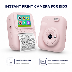 Fotocamera Istantanea per Bambini da 2.4" ad Alta Definizione, Può Registrare Video per Catturare la Vita Quotidiana e Presenta Diverse Cornici Carine - Product Image 1