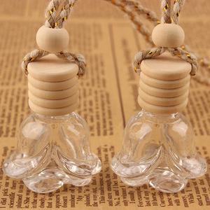Botella de Perfume para coche 5ml 6ml 8ml 9ml 10ml 12ml Botella de vidrio colgante Difusor Ambientador Adorno Perfume Colgante - Product Image 6