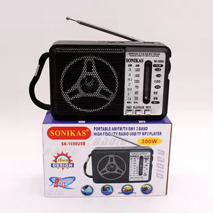 Radio Portátil AM/FM con USB y TF, Excelente Recepción, Funciona con Batería y Corriente Alterna, Altavoz Grande, Perilla de Sintonización Grande, Dial Nítido - Product Image 4