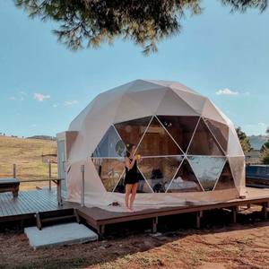 Domo Geodésico de Lujo para Glamping de Hotel al Aire Libre Cuatro Estaciones 2025 con Lona de PVC y Un Dormitorio - Product Image 1