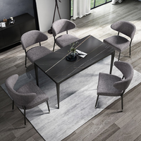 Chaise de loisirs en tissu de luxe léger, chaise de salle à manger moderne, style minimaliste en fer forgé, mobilier de maison de style italien