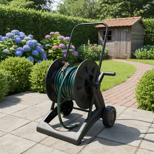 Carrello Avvolgitubo da Giardino Leggero IPIERRE Nero in ABS e Metallo per Uso Esterno Prodotto in Italia GIA1139 - Product Image 3