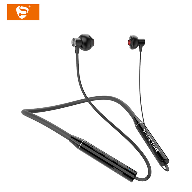 SOMIC TONE BM200 High Sound Quality Wireless Neckband Earphones Powerful Bass Ultra Long Battery Life Sports DJ Metal AAC