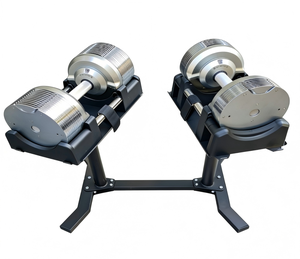 Set di Manubri Regolabili Elettroplaccati Personalizzati con Incrementi di 1,5 kg, 23,5 kg/32,5 kg/41,5 kg per Allenamento della Forza - Product Image 2