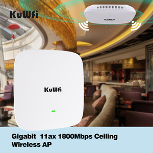Dual Band KuWFi Ceiling Mount ap Wave2 1800Mbps Wifi ap <strong>Router</strong> Indoor Ceiling Gigabit <strong>Wireless</strong> <strong>Access</strong> <strong>Point</strong> - Product Image 6
