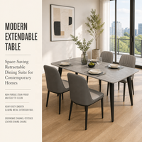 Table à manger en marbre brillant de style italien, simplicité moderne, pour usage domestique, appartements de petite taille, design minimaliste épaissi