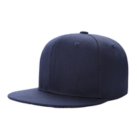 Gorra Ajustable de 6 Paneles Winton Impex WI-BBC-001 Negra con Cierre a Presión, Logotipo Bordado en Blanco Lavado, Unisex, Estilo Urbano, Béisbol