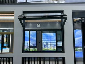 Diseño moderno Marco de aleación de aluminio Ventanas plegables Pantalla magnética Patrón de apertura vertical Cortina de persiana para diseño gráfico - Product Image 2